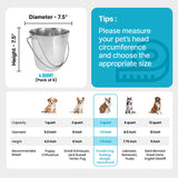 Heavy Duty Stainless Steel Flat Side Bucket - 4 Quart - Pack of 6