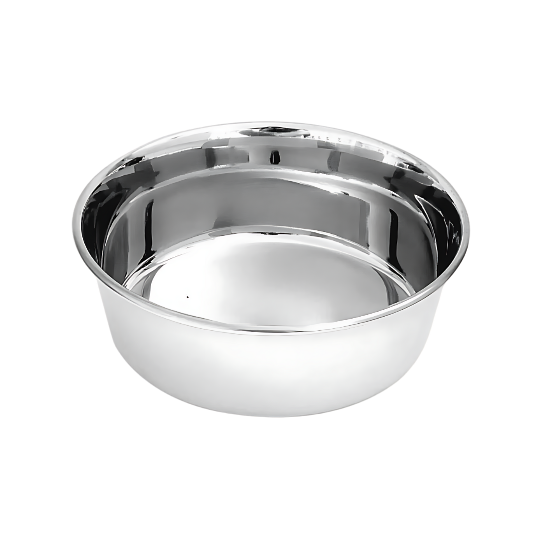 Stainless Steel Regular Heavy Feeding Bowl - All Sizes
