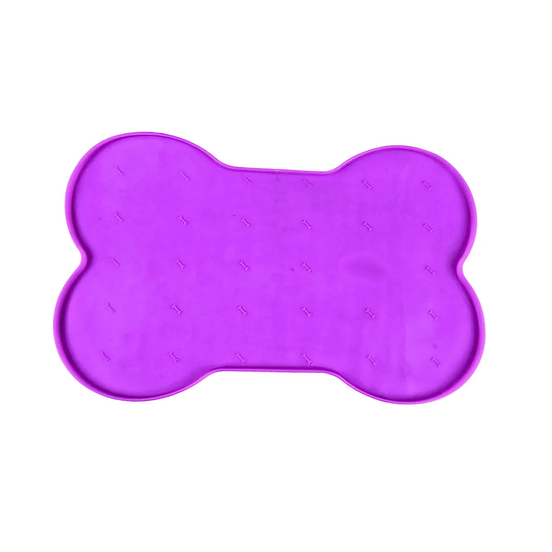 Silicone Bone Shape Non Skid Mat - Large - 6 Colors