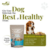 100% Natural Water Buffalo Knee Caps with Meat Dog Treats - Pack of 20