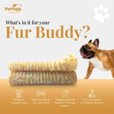 100% Natural Water Buffalo Trachea Dog Chew - Pack of 6, 6 inch