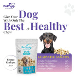 100% Natural Water Buffalo Cheek Roll Ring Dog Chew - Pack of 14 oz