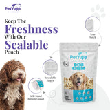 100% Natural Water Buffalo Cheek Roll Ring Dog Chew - Pack of 14 oz
