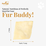 100% Natural Water Buffalo Cheek Chips Dog Chew - Pack of 8oz