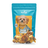 100% Natural Water Buffalo Knee Caps with Meat Dog Treats - Pack of 10