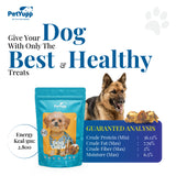 100% Natural Water Buffalo Knee Caps with Meat Dog Treats - Pack of 10