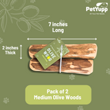 Natural Repurposed Olive Woods Dog Chew - Medium