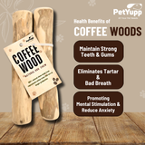 Natural Repurposed Coffee Woods Dog Chew - Small