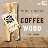 Natural Repurposed Coffee Woods Dog Chew - Small