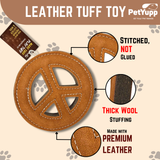 Natural Extra Tuff Toss & Chew Dog Toy - Peace Sign