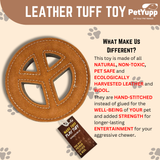 Natural Extra Tuff Toss & Chew Dog Toy - Peace Sign