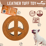 Natural Extra Tuff Toss & Chew Dog Toy - Peace Sign