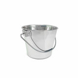 Heavy Duty Stainless Steel Flat Side Bucket - 1 Quart