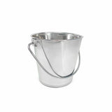 Heavy Duty Stainless Steel Flat Side Bucket - 2 Quart