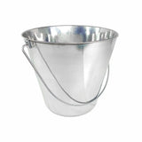Heavy Duty Stainless Steel Flat Side Bucket - 13 Quart