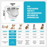 Heavy Duty Stainless Steel Flat Side Bucket - 1 Quart