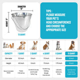 Heavy Duty Stainless Steel Flat Side Bucket - 13 Quart