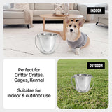 Round Heavy Duty Stainless Steel Bucket - 2 Quart - Pack of 12