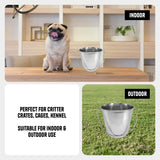 Heavy Duty Stainless Steel Flat Bucket - 4 Quart