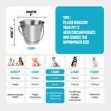 Heavy Duty Stainless Steel Round Bucket - 2 Quarts