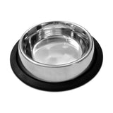 Traditional Shape Non-Skid Stainless Steel Dog Feeding Bowl - All Sizes