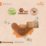 Natural Extra Tuff Toss & Chew Dog Toy - Boomerang