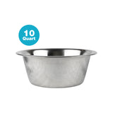 Stainless Steel Regular Feeding Bowl - 10 quart