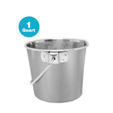 Heavy Duty Stainless Steel Flat Bucket - All Sizes