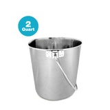 Heavy Duty Stainless Steel Flat Bucket - All Sizes