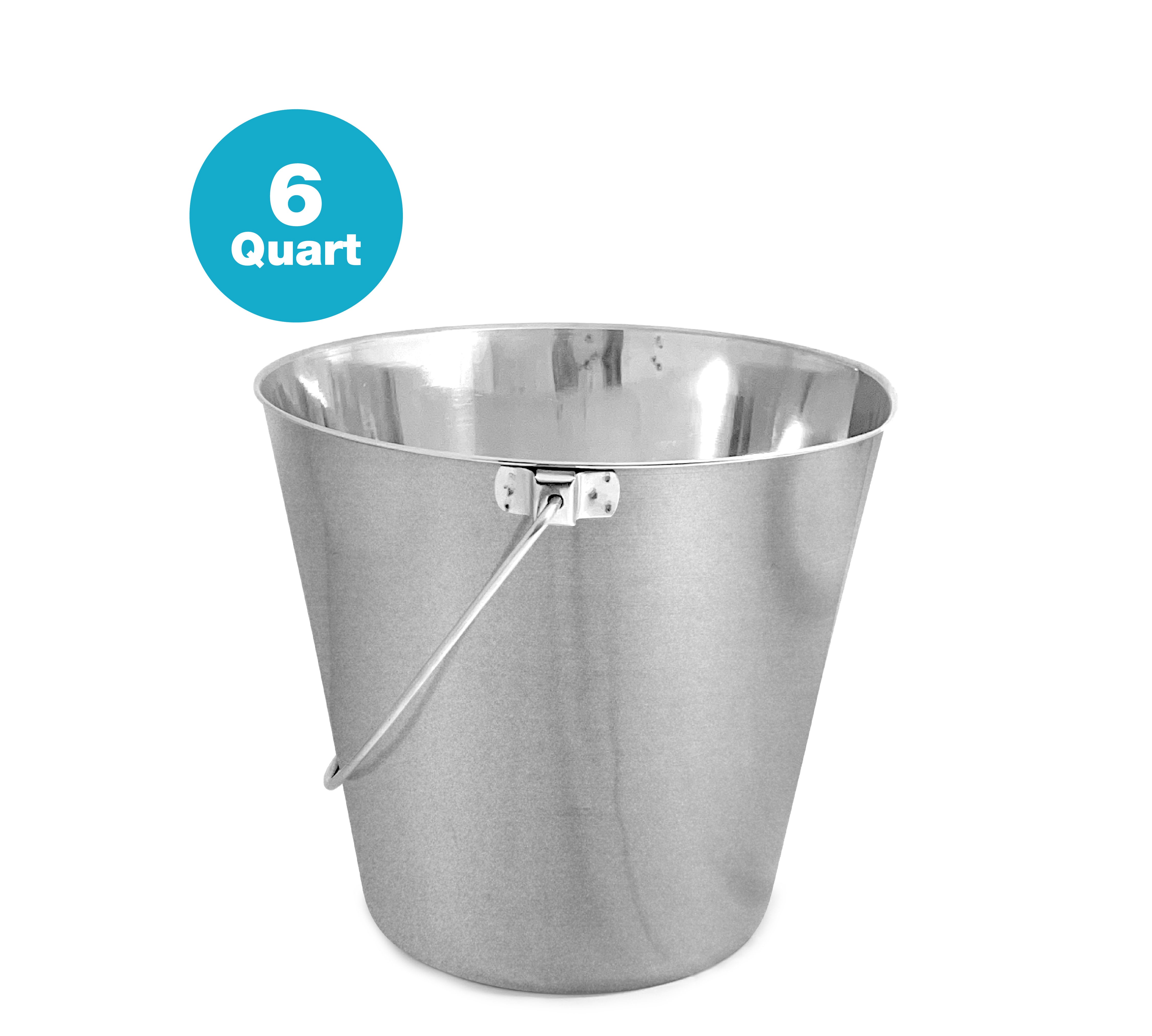 Heavy Duty Stainless Steel Flat Bucket - All Sizes