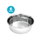 Stainless Steel Regular Heavy Feeding Bowl - All Sizes