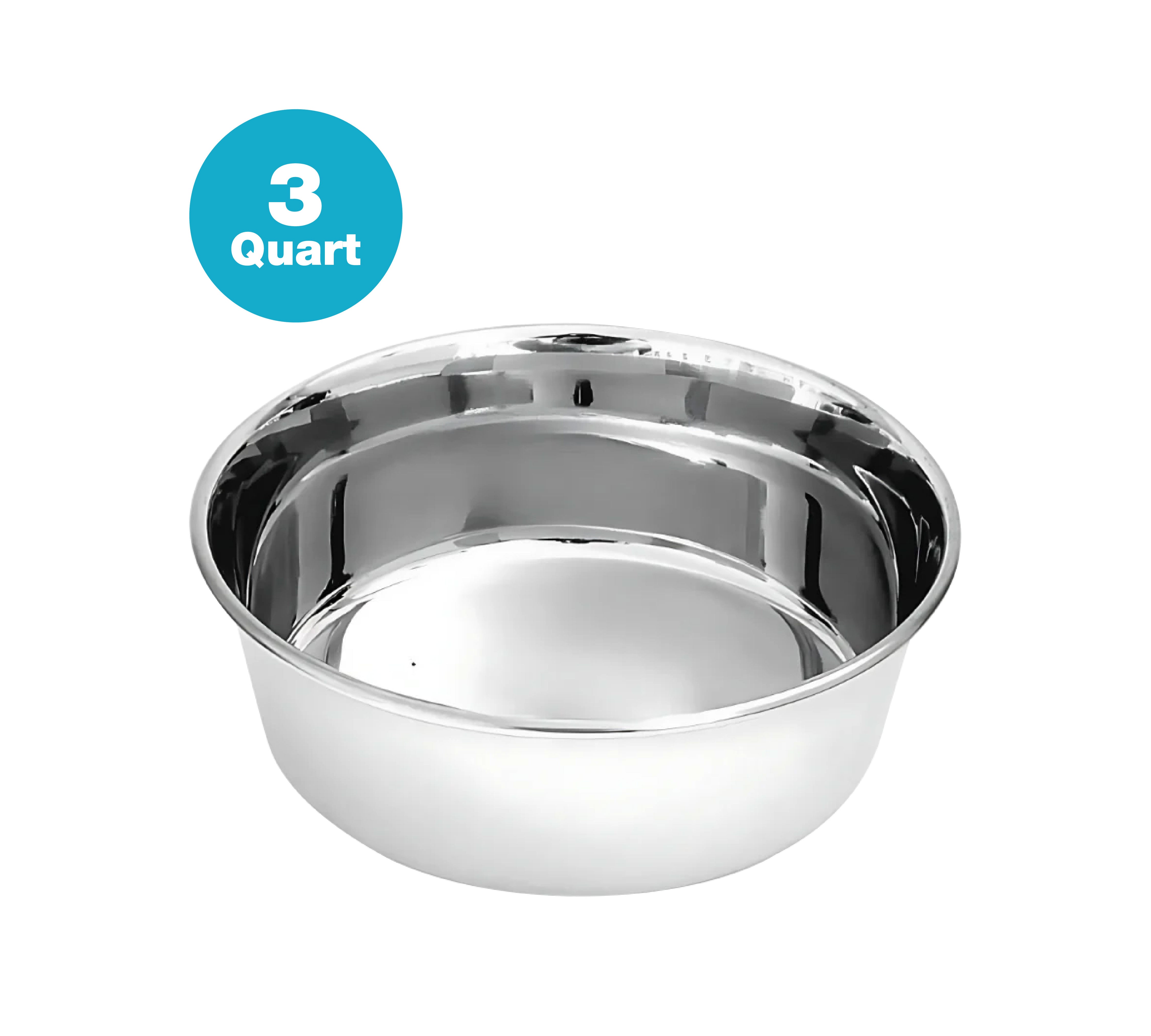 Stainless Steel Regular Heavy Feeding Bowl - All Sizes