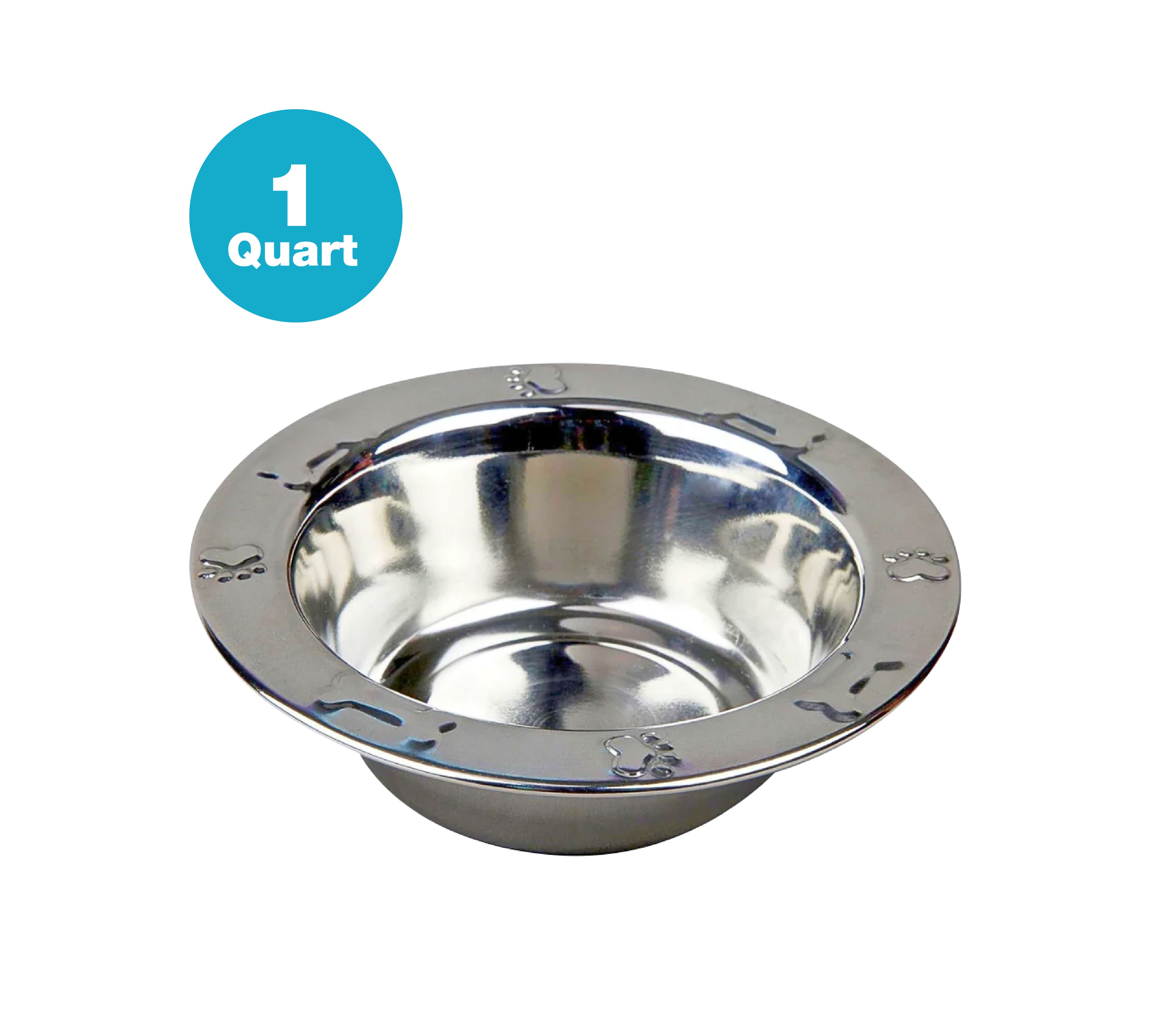 Stainless Steel Regular Embossed Feeding Bowl - All Sizes