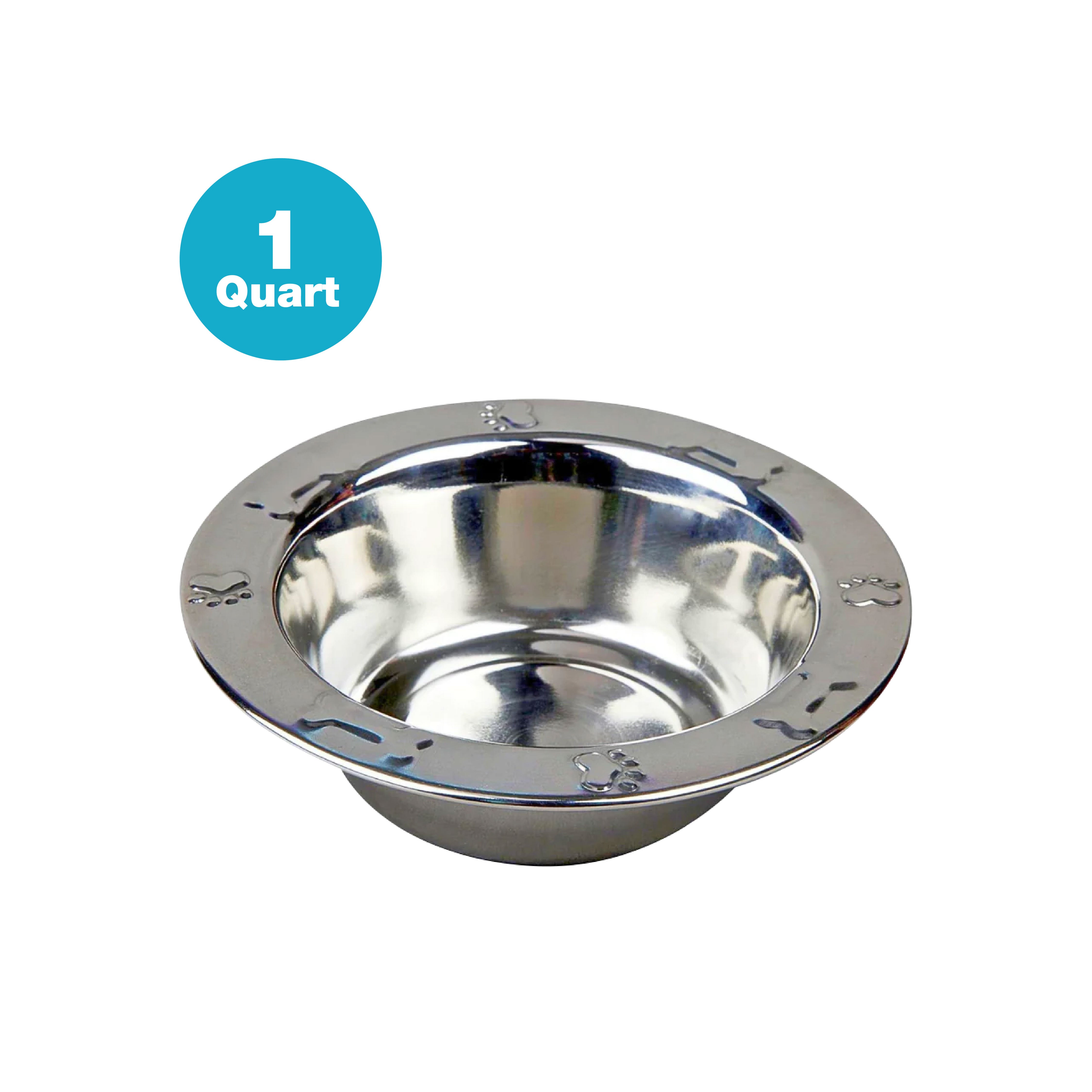 Stainless Steel Regular Embossed Feeding Bowl - All Sizes