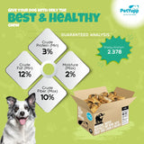 Bulk Dog Treats -  Natural Water Buffalo Rib Bone with Meat Dog Chew - Pack of 25 pcs