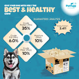 Dog Bulk Treats - 100% Natural Water Buffalo Cheek Chips Dog Chew - Pack of 40 pcs
