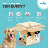 Dog Bulk Treats - Natural Water Buffalo Cheek Roll Dog Chew - 6 Inch - Pack of 25 Count