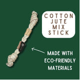 Cotton Jute Rope Toy - Knotted Mix-Stick