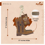 Natural Extra Tuff Toss & Chew Dog Toy - Cowboy Boot