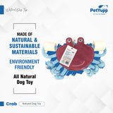 Retrieve & Chew Toy with 2 Natural Bone - Crab