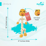 Leather and Cotton  Rope Toy - Donny Ducky