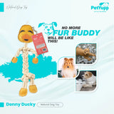 Leather and Cotton  Rope Toy - Donny Ducky
