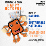 Retrieve & Chew Toy with 2 Natural Bone - Octopus