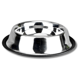 Traditional Shape Non-Skid Stainless Steel Dog Feeding Bowl - 32 Oz