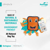 Retrieve & Chew Toy with 2 Natural Bone - Octopus