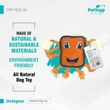 Retrieve & Chew Toy with 2 Natural Bone - Octopus