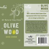 Natural Repurposed Olive Woods Dog Chew - Medium