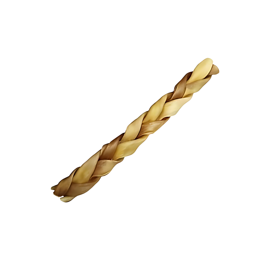 Water Buffalo Collagen Braided Stick - 6 Inches