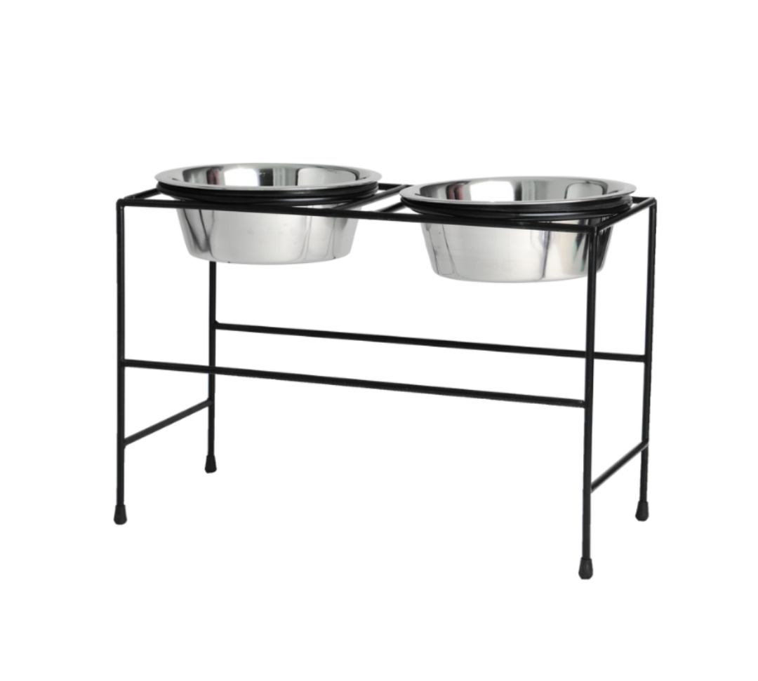 Posture Perfect Double Diner with Removable S.S Bowls & Anti Rattle Rubber