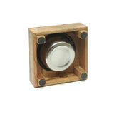 Single Wooden Diner With Removable Stainless Steel  Bowl